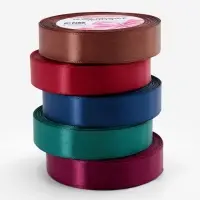 Атласная лента, набор 5 шт. &laquo;Вечерние огни&raquo;, 20 мм, 23&plusmn;1 м