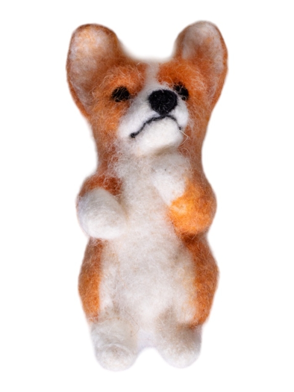 Набор для творчества. Валяние из шерсти. Брелок  Набор для творчества. Валяние из шерсти. Брелок "Корги" 05406