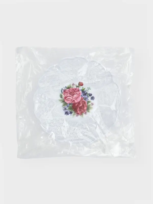 Ваза для хлеба и фруктов &laquo;Кубань. Сердце&raquo;, 18&times;4.5 см, белый, рисунок МИКС