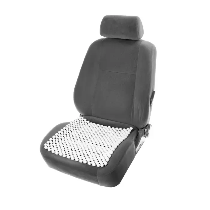 Накидка-массажер на сиденье 42&times;42 см, дерево, белый