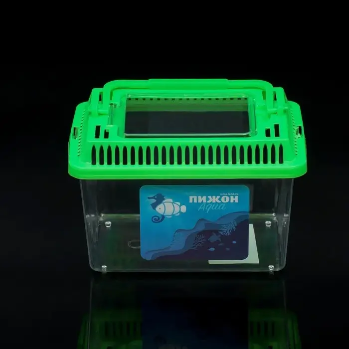 Переноска прямоугольная, 13,5 х 9,3 х 10 см, зелёный Переноска прямоугольная, 13,5 х 9,3 х 10 см, зелёный