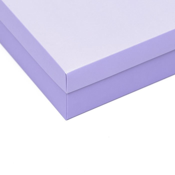 Коробка подарочная складная, упаковка, крышка-дно, сиреневая, 20 х 20 х 6 см Коробка подарочная складная, упаковка, крышка-дно, сиреневая, 20 х 20 х 6 см