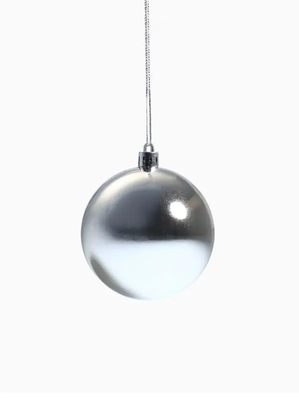 Ёлочные игрушки &laquo;Винтажный глянец&raquo;, шары новогодние, набор 6 шт., d=8 см, серебристый
