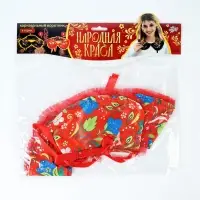 Карнавальный воротник "Народная краса" цвет красный Карнавальный воротник "Народная краса" цвет красный