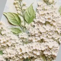 Конверт для денег &laquo;С юбилеем&raquo;, белая сирень, 16.5&times;8 см