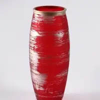 Ваза &laquo;Эстетика&raquo;, рубин, h=25 см, стекло, красная