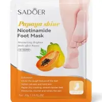 Отшелушивающая маска-носки для ног Sadoer, папайя, 35 г