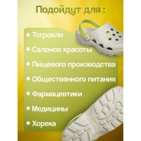 Сабо женские EVART Ола дымчато-серый/салатовый р.39