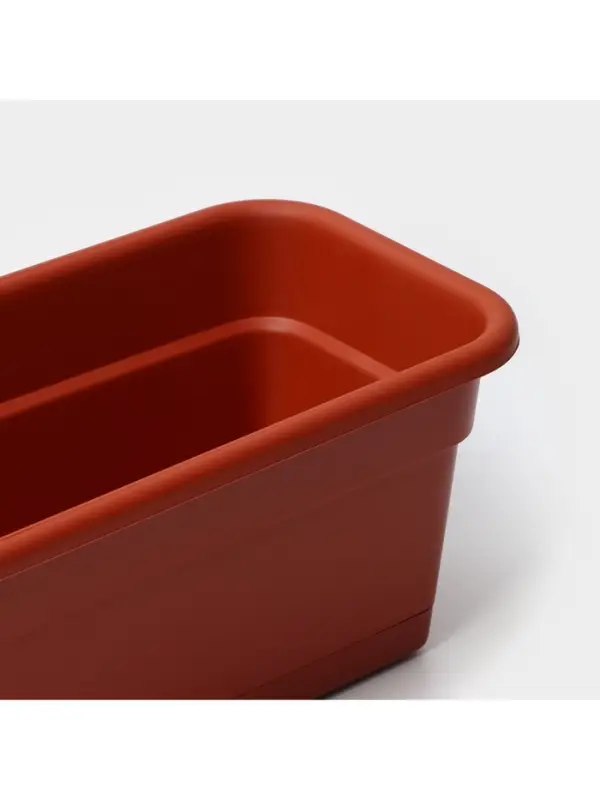 Ящик балконный для цветов, 12 л, 60 см, терракотовый