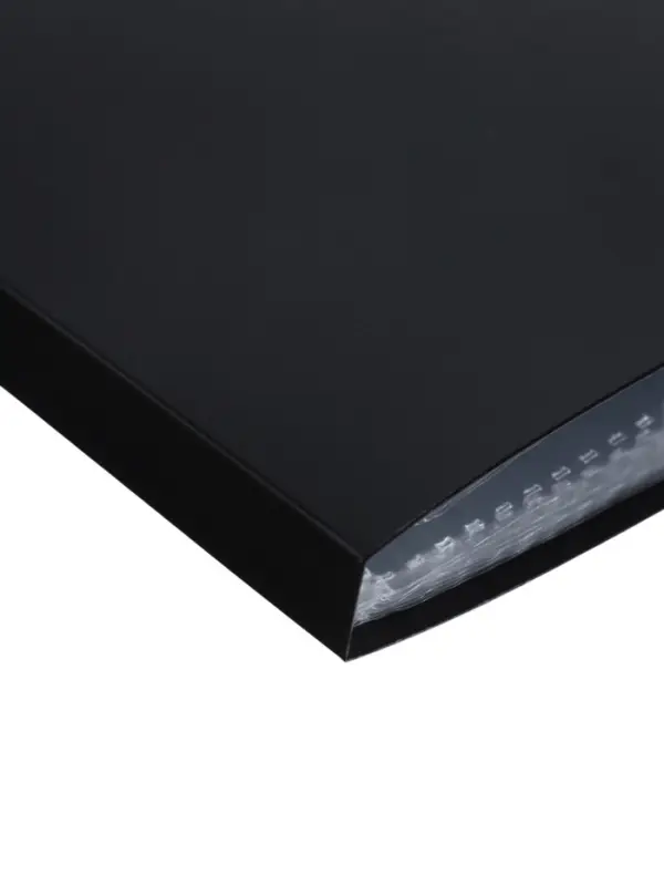 Папка с 20 вкладышами А5, 500 мкм, Calligrata, текстура &laquo;песок&raquo;, черная