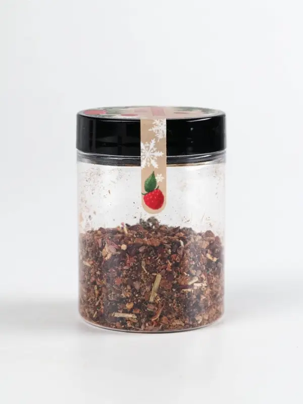 Набор новогодний  Набор новогодний "Здоровья и душевного тепла": джем, чай, орехи