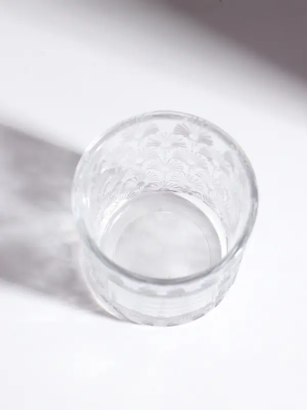 Стакан для свечей стеклянный &laquo;Цветочки&raquo;, 200 мл, 7.5&times;7.5&times;8.2 см