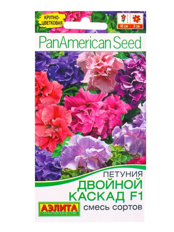 Семена цветов Петуния Двойной каскад F1 махровая, смесь сортов (драже) PanAmerican, Ц/П,5 шт. 1094 Семена цветов Петуния Двойной каскад F1 махровая, смесь сортов (драже) PanAmerican, Ц/П,5 шт. 1094
