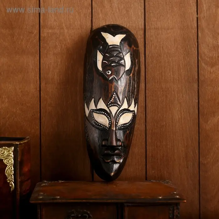 Маска дерево Маска дерево "Рыба" 28х5х10 см