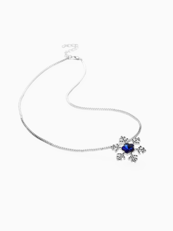 Набор детский Набор детский "Выбражулька" 2 пр-та: кулон, браслет, зимняя принцесса, цвет бело-голубой