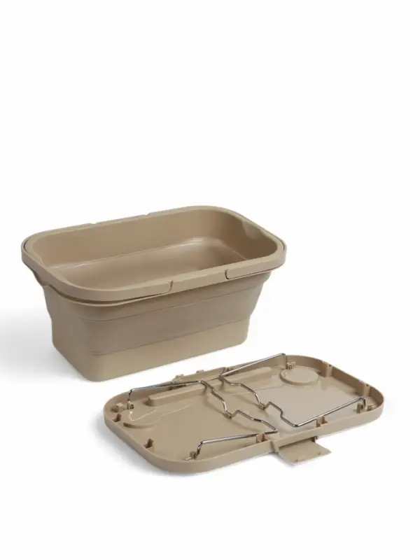 Корзина - столик maclay 2 в 1, складная, 47&times;28.5&times;23.5 см, бежевая