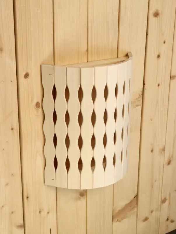 Абажур для бани и сауны &laquo;Косичка&raquo;, липа, 31&times;27&times;10.5 см, настенный, угловой, &laquo;Добропаровъ&raquo;