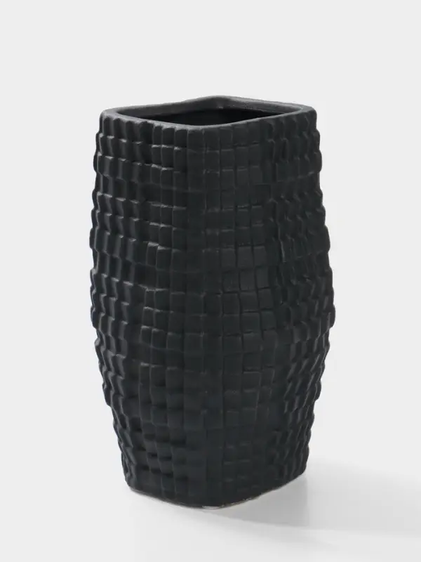 Ваза для цветов &laquo;Джорадо&raquo;, 20&times;11 см, керамика, чёрная