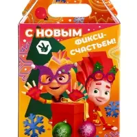 Подарок в картонной упаковке "Фиксики" 900 г