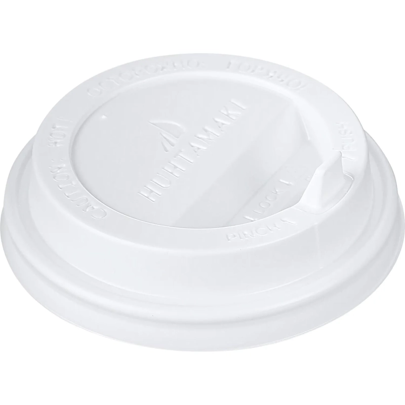 Крышка для стакана пластиковая с клапаном D=80мм, бел.,100шт./уп. HSL80