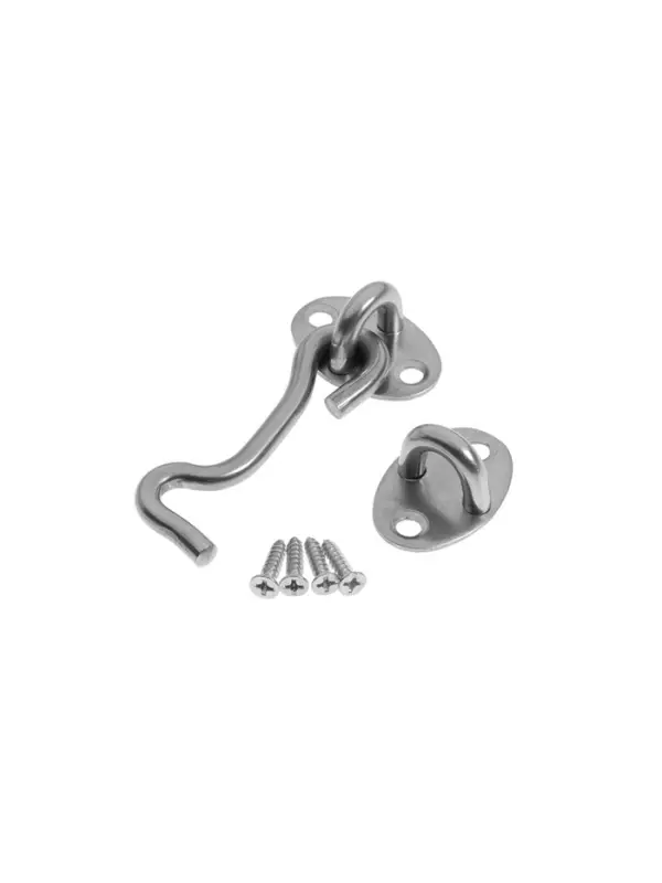 Крючок ветровой LOCKLAND KV001, L=75 мм, нержа, цвет хром, 2 шт Крючок ветровой LOCKLAND KV001, L=75 мм, нержа, цвет хром, 2 шт