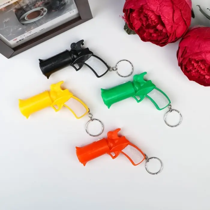Фонарик брелок для ключей на кольце «Пистолет M-56», светит, 5.5×7.5×2 см, МИКС Фонарик брелок для ключей на кольце «Пистолет M-56», светит, 5.5×7.5×2 см, МИКС