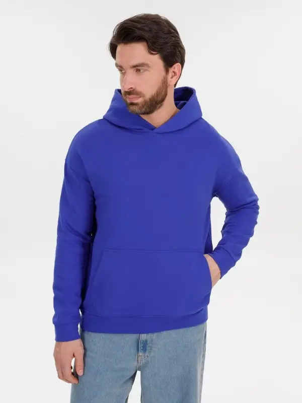 Худи оверсайз унисекс Outshine, ярко-синее, размер XS/S Худи оверсайз унисекс Outshine, ярко-синее, размер XS/S