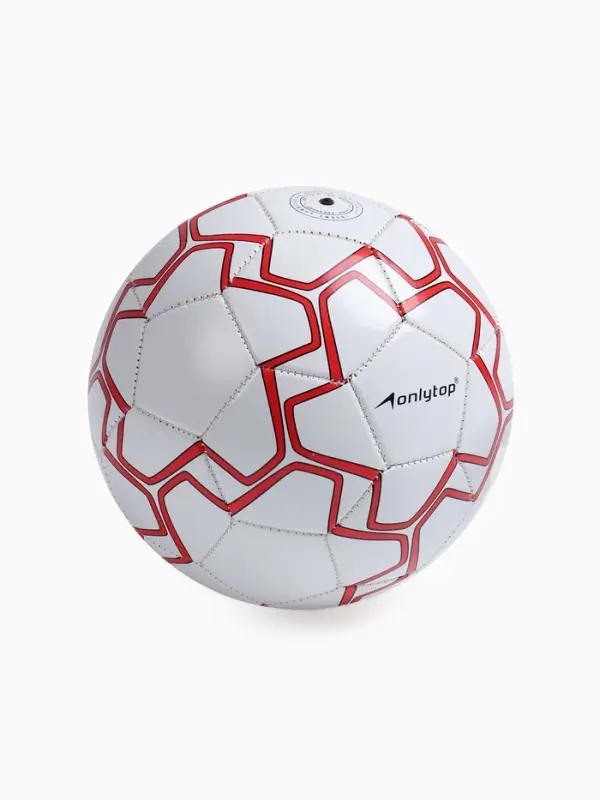 Футбольный мяч ONLYTOP, машинная сшивка, 32 панели, р. 5, PVC, МИКС