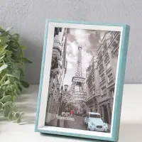 Фоторамка пластик 13х18 см "Данте" голубая лагуна 19х13,8х2,5 см