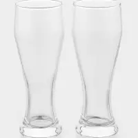 Пивные стаканы Paşabah&ccedil;e Pub, 415 мл, набор 2 шт., стекло, прозрачные