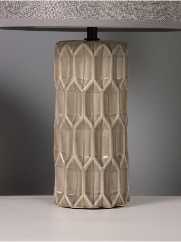 Лампа настольная Лампа настольная "Лирика" 40Вт Е14 серый 24х24х38см