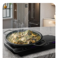 Индукционная плита настольная 2 конфорки КТ-186 - 3000 Вт