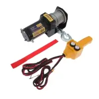 Лебедка электрическая ТУНДРА, 12V, 2000 lb (0.9 т), 1 л.с., до 3.2 м/мин, 4.8 мм &times; 12 м