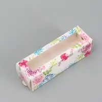 Коробка для макарун, кондитерская упаковка &laquo;Счастье в тебе&raquo;, 18&times;5.5&times;5.5 см