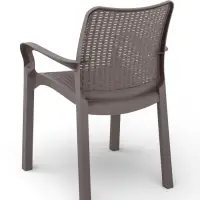 Стул садовый пластиковый Rattan, 50.6&times;58&times;83.3 см, цвет французский платан
