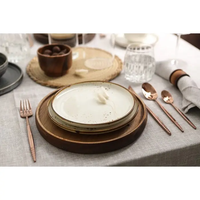 Тарелка с бортиком Magistro &laquo;Церера&raquo;, d=25.5 см, фарфор, белая