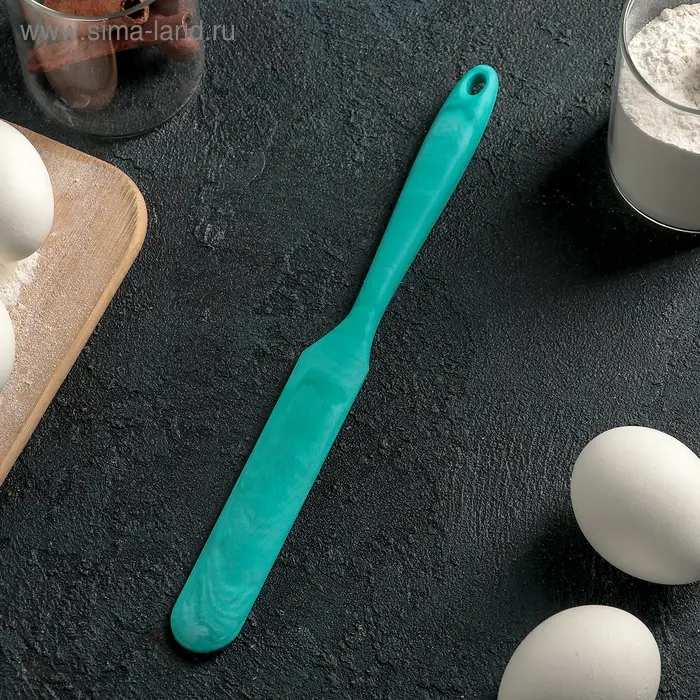 Лопатка-палетка Доляна «Парус», 24×2,5×0,5 см, цвет бирюзовый Лопатка-палетка Доляна «Парус», 24×2,5×0,5 см, цвет бирюзовый