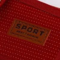 Кошелёк на липучке, красный