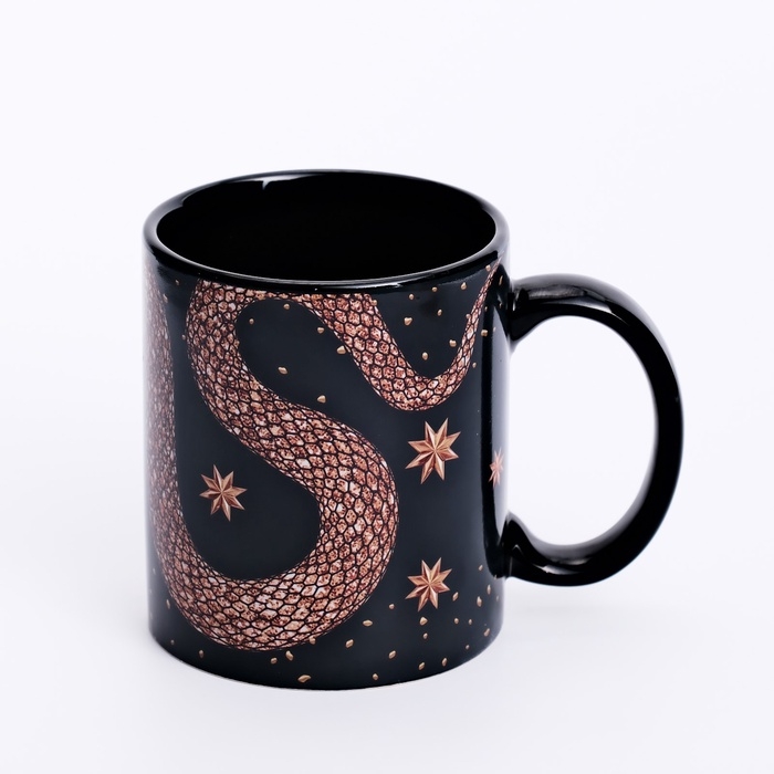 Кружка новогодняя хамелеон Дорого внимание «С новым годом», 350 мл Кружка новогодняя хамелеон Дорого внимание «С новым годом», 350 мл