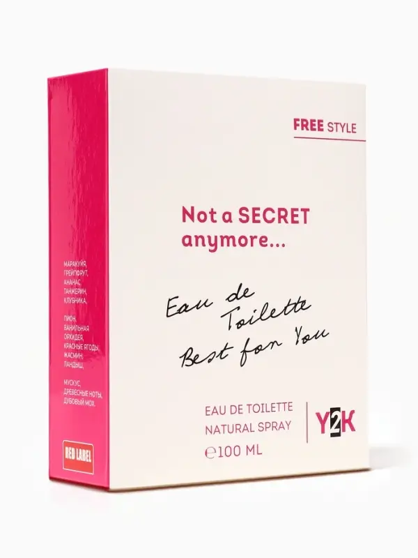 Туалетная вода женская Free Style Not a Secret, 100 мл