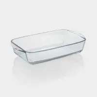 Форма для выпечки и запекания Paşabah&ccedil;e Borcam, 2.7 л, 33.6&times;19&times;7 см, прямоугольная, жаропрочное стекло, прозрачная