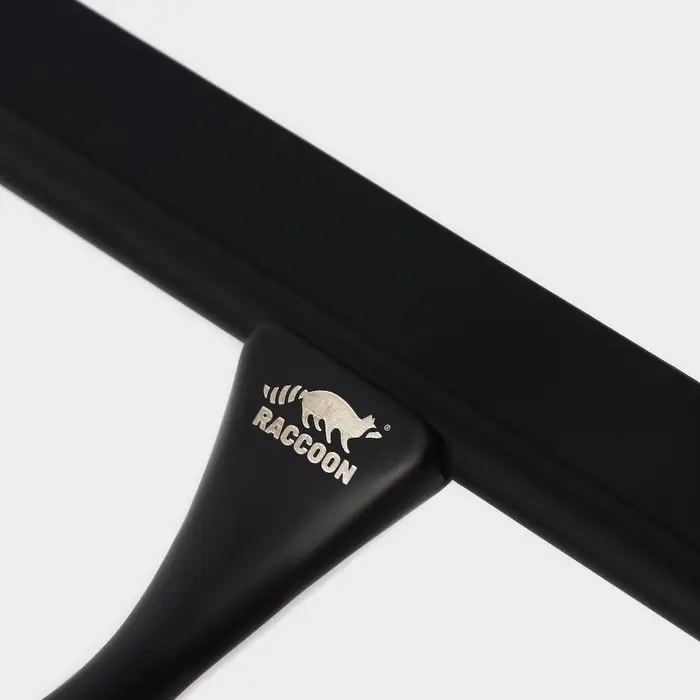 Водосгон из нержавеющей стали с комплектом держателей, 25&times;16 см, 304 сталь, чёрный