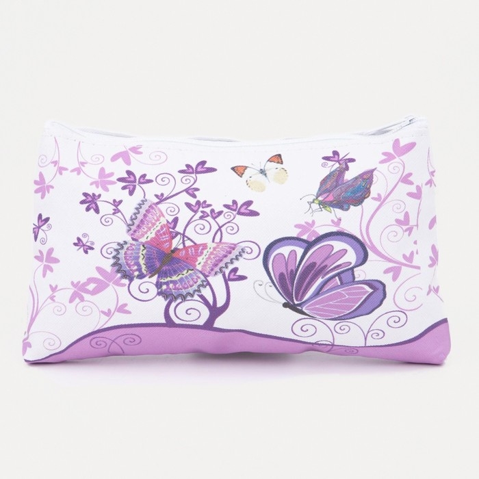 Косметичка на молнии, цвет фиолетовый Косметичка на молнии, цвет фиолетовый