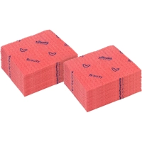 Салфетки хозяйственные Vileda Professional Бризи 36х35 красн 25шт/уп 161617