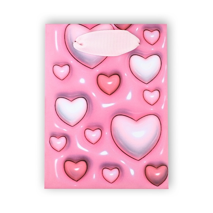 Пакет ламинированный «Сердца», 9 × 12 × 6,5 см Пакет ламинированный «Сердца», 9 × 12 × 6,5 см