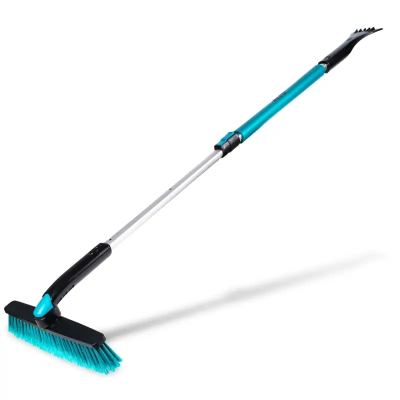 Щётка-скребок с мягкой ручкой и распушенной щетиной, поворотная, телескопич. (90-130 см) AVS SB-6330
