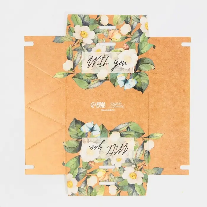 Коробка бонбоньерка, упаковка подарочная, &laquo;Жасмин&raquo;, 10 х 5,5 х 5,5 см