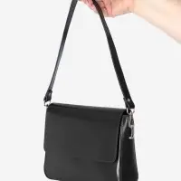 Ручка для сумки, с карабинами, 60&plusmn;1 см &times; 2 см, чёрная