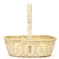 Корзина плетёная для хранения Splet, ротанг, с ручкой, бежевая, набор 3 шт.