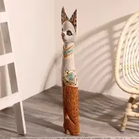 Сувенир дерево "Кошка в ошейнике с сердечком" 80 см